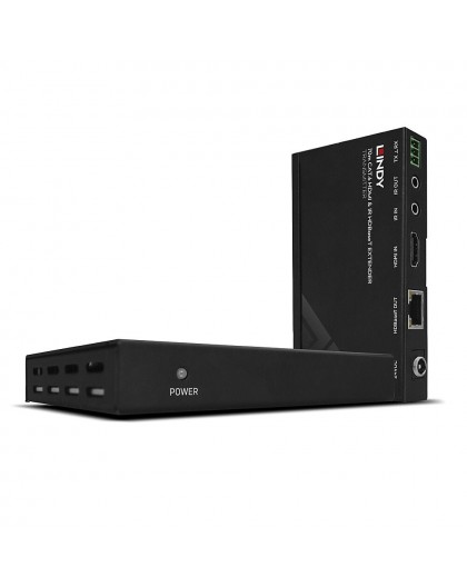 Lindy 70m Cat.6 HDMI 4K30, IR ja RS-232 HDBaseT pikendaja PoC-iga