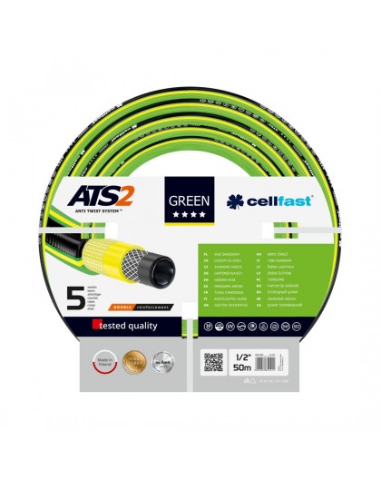 Garden hose Cellfast 15-120 GREEN ATS2 ™ 1/2" 50m