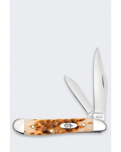 Knife Case Peanut SS Amber Bone