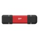 Silicon Power DS72 USB flash drive 1 TB USB Type-A / USB Type-C 3.2 Gen 2 (3.1 Gen 2) Red