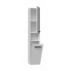 Bathroom cabinet NEL III 31x30x174 cm, matt white