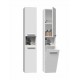 Bathroom cabinet NEL III 31x30x174 cm, matt white