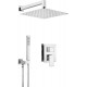 Concealed shower set with mixing BOX