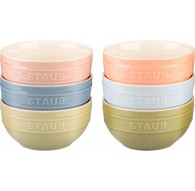 Set of 6 bowls 14 cm, multicolor