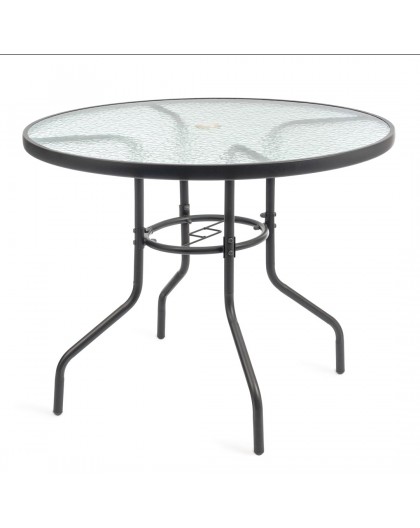 Garden table with glass top JUPITER 90cm