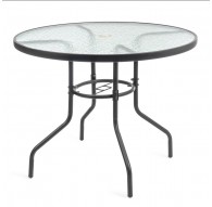 Garden table with glass top JUPITER 90cm