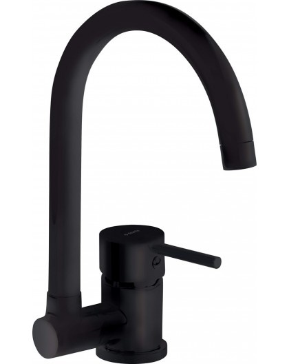 Kitchen faucet with foldable spout
