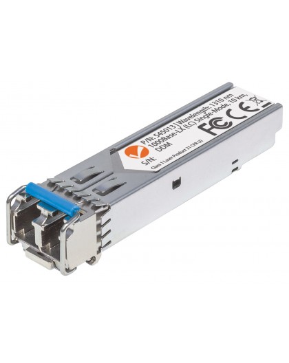 Intellinet Transceiver Module Optical, Gigabit Fiber SFP, 1000Base-Lx (LC) Single-Mode Port, 10km, MSA Compliant, Equivalent to 