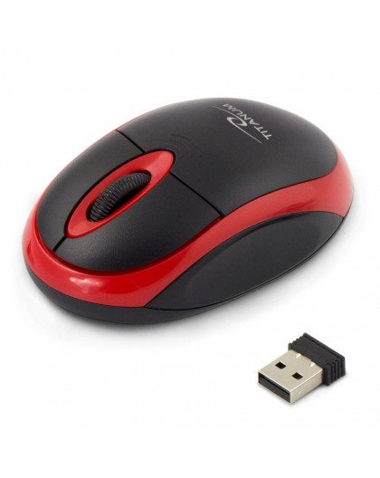 Titanum TM116E Wireless 3D mouse 2.4GHZ Black / Red
