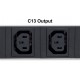 Intellinet Vertical Rackmount 24-Output Power Distribution Unit (PDU), 20 x C13 & 4 x Output C19, Removable Power Cable, Rear C2