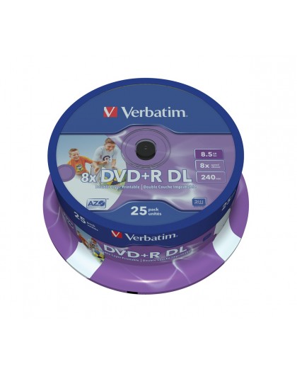 Verbatim 43667 blank DVD 8.5 GB DVD+R DL 25 pc(s)