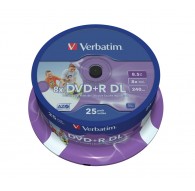 Verbatim 43667 blank DVD 8.5 GB DVD+R DL 25 pc(s)