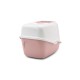 SAVIC Nestor White-Pink - Covered Cat Litter Box - 56x39x38.5 cm - 1 pc