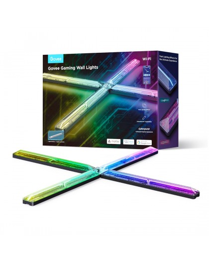 Govee H6063 Gaming Wall Light | LED Lighting | RGBIC, 2.4GHz Wi-Fi + Bluetooth