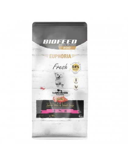BIOFEED Euphoria Fresh Junior Mini & Small Monoprotein Turkey - dry dog food - 8kg