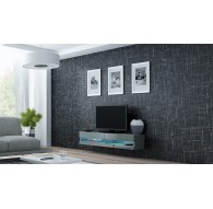 VIGO NEW TV Stand 30/140/40 Grey/Grey Gloss
