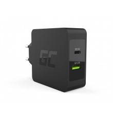 Green Cell CHAR10 mobile device charger Black Indoor