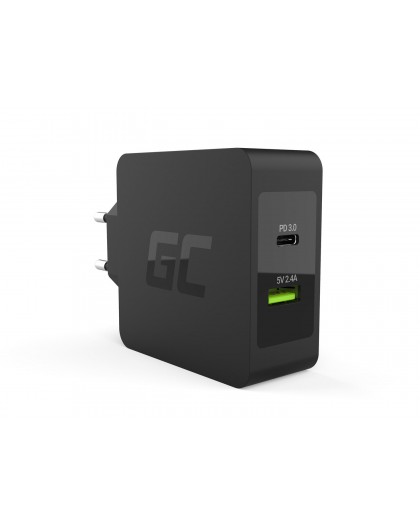 Green Cell CHAR10 mobile device charger Black Indoor