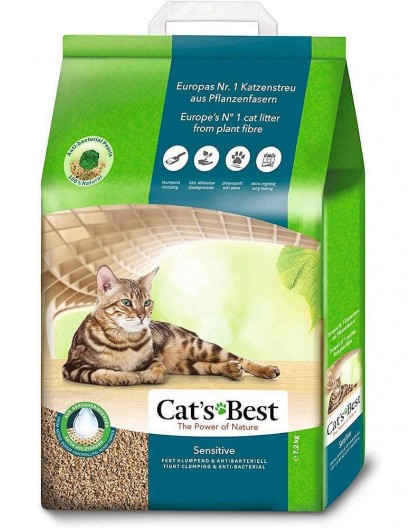 Cat's Best Wooden Cat Litter Sensitive - 20 l