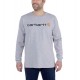 Sweatshirt Carhartt Core Logo T-Shirt L/S grey