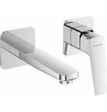 Wall-mounted washbasin faucet