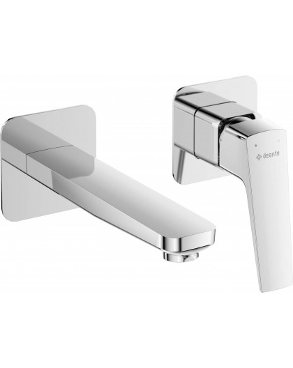 Wall-mounted washbasin faucet