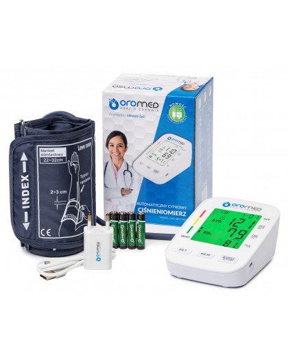 OROMED ORO-BP3 USB REFRIGERATOR electronic blood pressure monitor + POWER SUPPLY