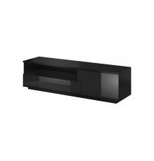 Cama TV cabinet MUZA 138/40/41 black/black gloss