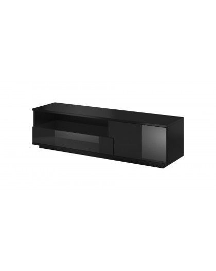 Cama TV cabinet MUZA 138/40/41 black/black gloss