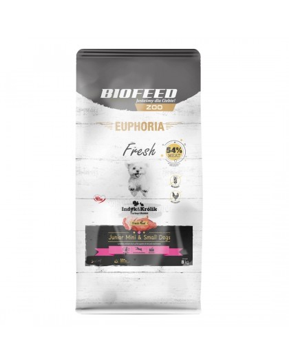 BIOFEED Euphoria Fresh Junior Mini & Small Turkey with rabbit - dry dog food - 8kg