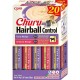 INABA Churu Hairball control Tuna and chicken recipe - cat treats - 20x14g