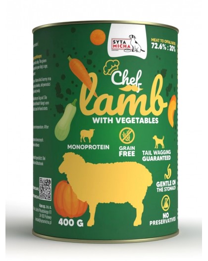 SYTA MICHA Pea Lamb köögiviljadega - niiske koeratoit - 400g