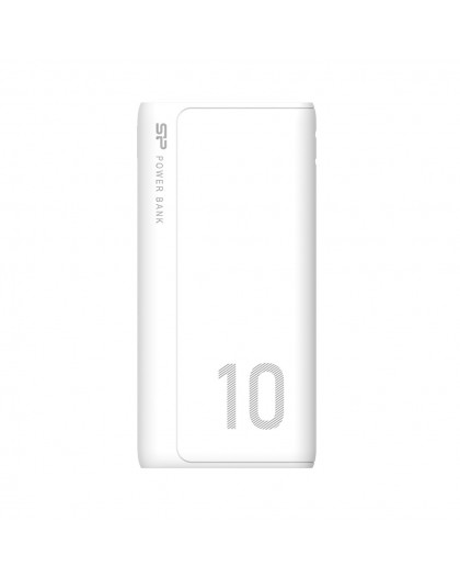 SILICON POWER GP15 Powerbank External battery 10000 mAh 2x USB 2.1A (SP10KMAPBKGP150W) White