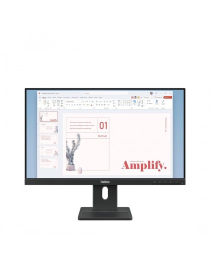 Lenovo ThinkVision E24-40 LED display 60.5 cm (23.8") 1920 x 1080 pixels Full HD LCD Black