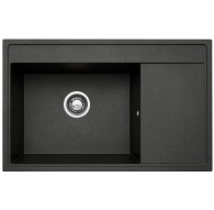 Sink PYRAMIS CAMEA 79X50 1B 1D L 070074301 black