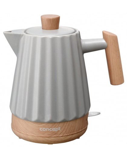Concept RK0091 Ceramic electric kettle 1.5 l Light grey