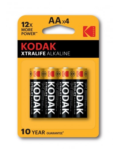 Kodak XTRALIFE alkaline AA battery (4 pack)