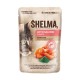 SHELMA Rich in salmon, cod, beef and chicken - wet cat food - 4x85g