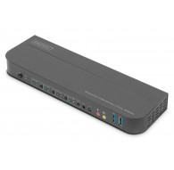 Digitus KVM Switch, 4-Port, 4K60Hz, 4 x DP in, 1 x DP/HDMI out