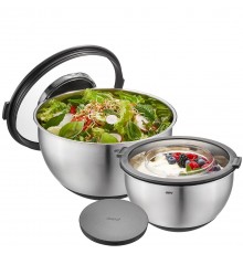 GEFU 35055 Round Bowl Black, Stainless steel 2 pc(s)