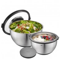 GEFU 35055 Round Bowl Black, Stainless steel 2 pc(s)