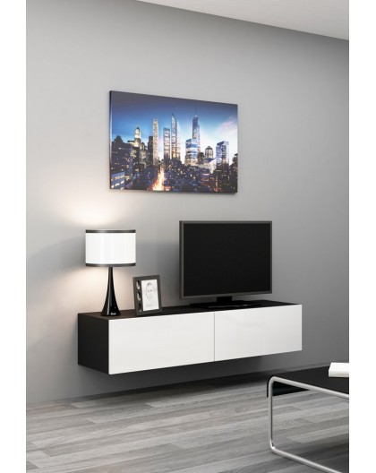 Cama TV stand VIGO 140 30/140/40 black/white gloss