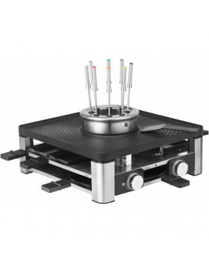 WMF Lumero 0415480011 raclette grill 8 person(s) 1960 W Black, Stainless steel