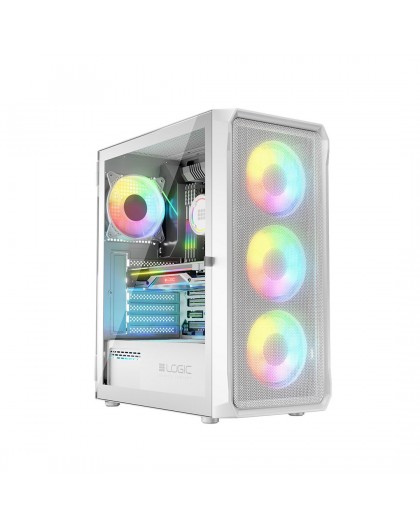 Logic PORTOS ARGB MINIDI USB 3.0 Case White