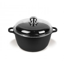 Maestro MR-4628C Pot with lid 28 cm 5.8 l Black