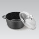 Maestro MR-4628C Pot with lid 28 cm 5.8 l Black