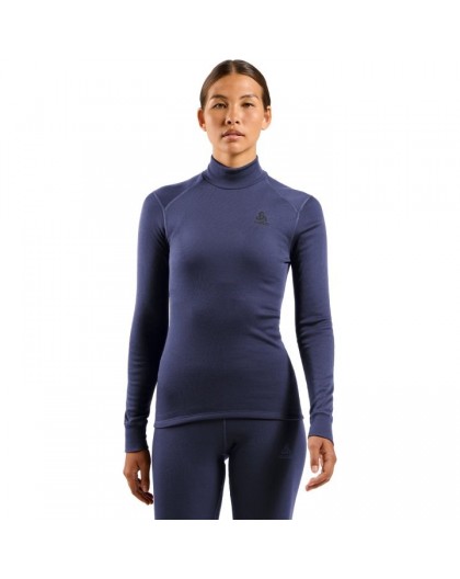 Odlo BL TOP turtle neck l/s ACTIVE WARM long-sleeved thermal underwear, size M, blue