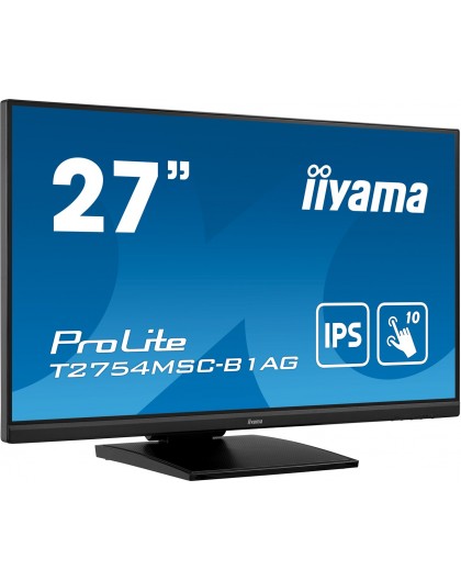 iiyama ProLite 27” PCAP 10pt touch screen featuring IPS panel technology and Anti Glare coating
