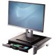 Fellowes Computer Monitor Stand with 5 Height Adjustments - Office Suites Monitor Riser with Storage Tray - Ergonomic Adjustable