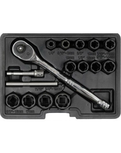 Yato YT-05897 screw/bolt extractor 16 pc(s)